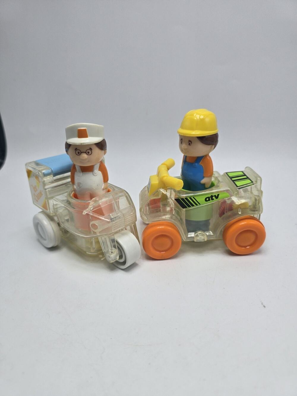 Playskool Go Go Gears Cars Ice Cream & ATV Lot of 2 ~ EUC VTG 1988